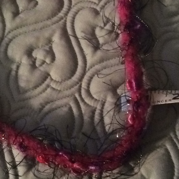 Artist handcrafted Bucket Statement Textured Bag - Picture 4 of 7